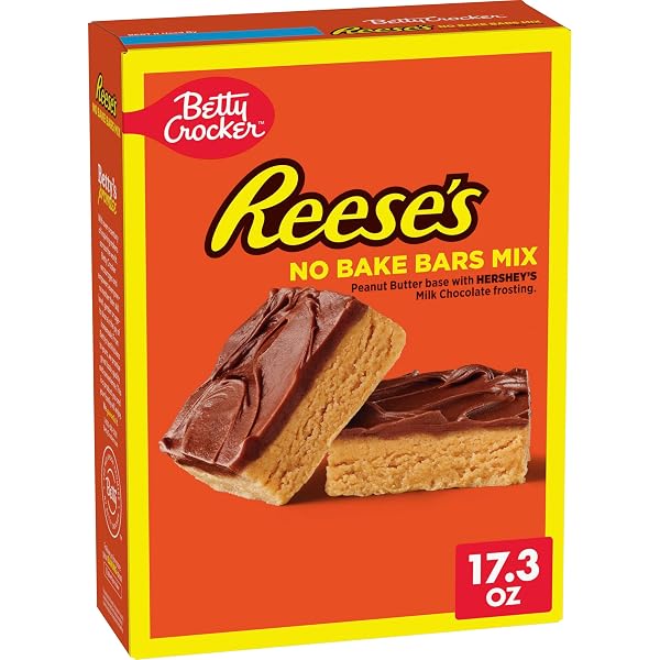 BETTY CROCKER REESE’S PEANUT BUTTER NO BAKE BARS...