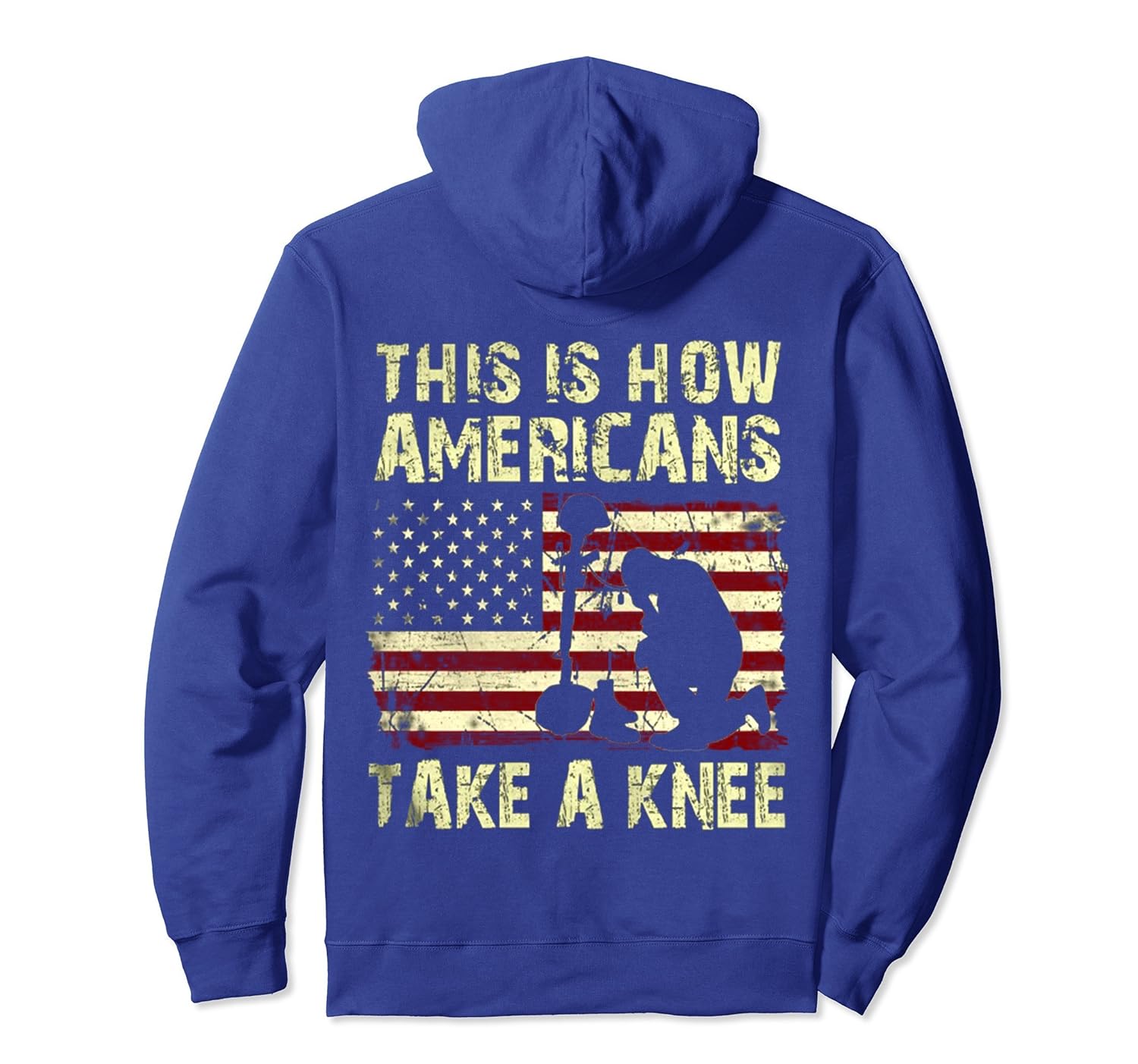 This Is How Americans Take A Knee Patriotic Hoodie-anz