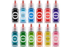 Oil Based Food Coloring for Chocolates - Jelife 12 Colors Oils Dye Set Flavorless Edible Food Color Vibrant Concentrated Neon Icing Colors for Candy Melts (6ml/Bottles)
