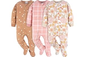 Gerber baby-girls Fleece Footed Pajamas 3-pack
