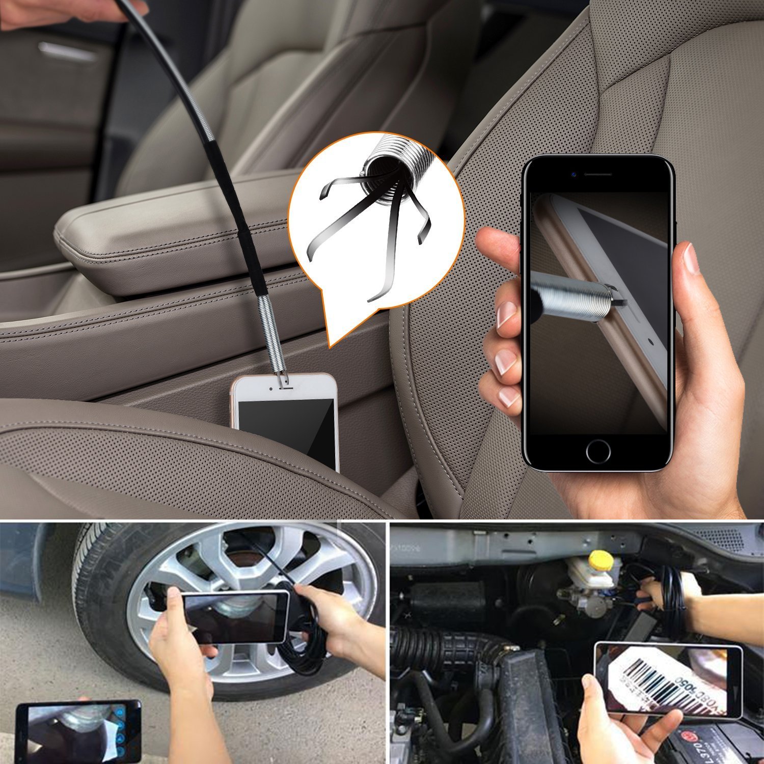 Endoscope Borescope Inspection Camera Snake Camera Wireless WiFi