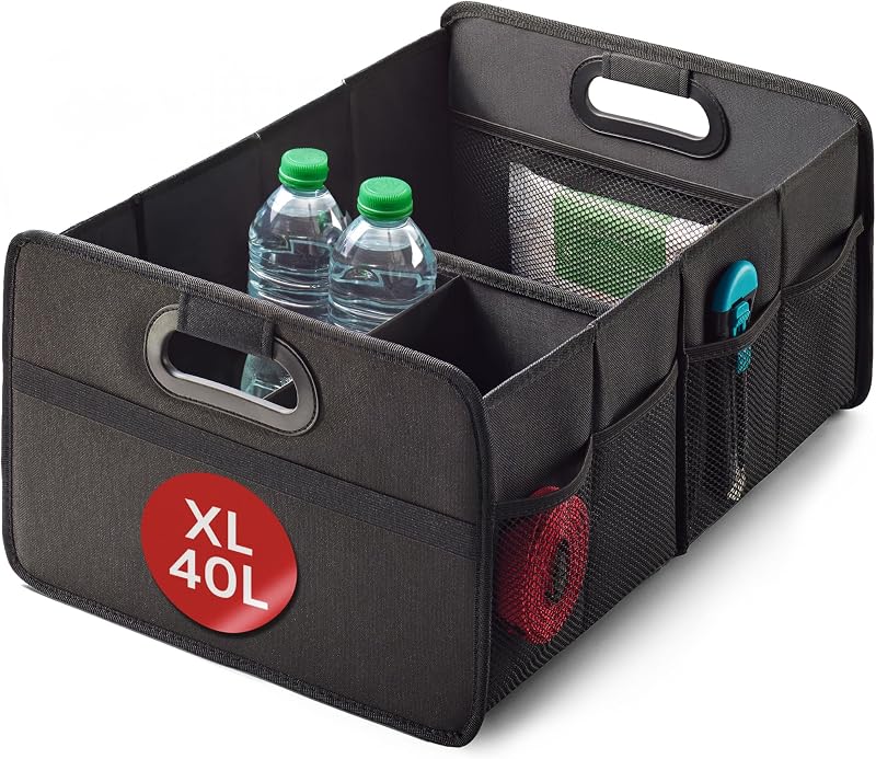 Organizador Maletero Plegable 40 L – Caja para Maletero de Coche