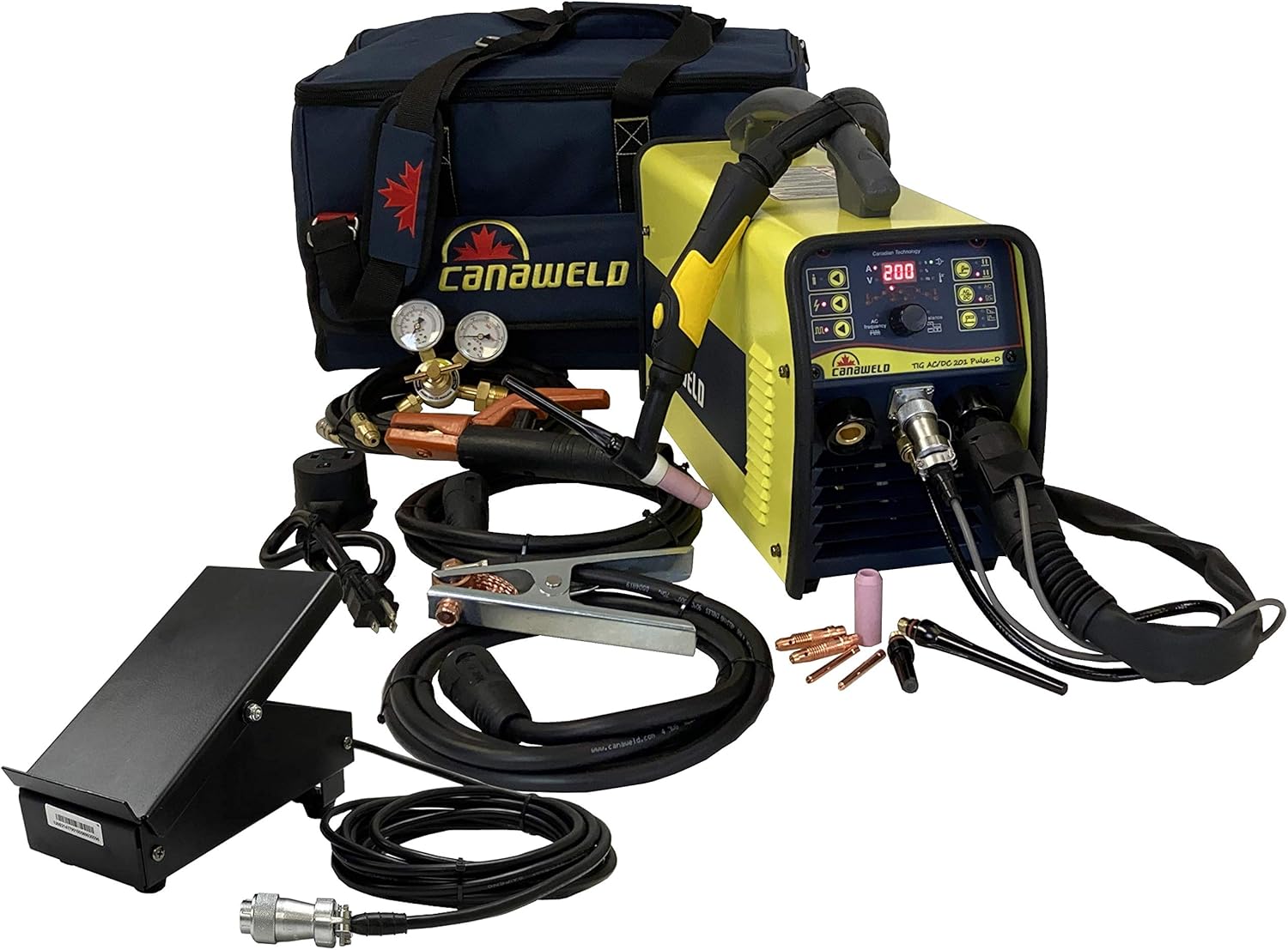 CANAWELD TIG AC DC 201 Pulse D High Frequency Digital 200 Amp Welder
