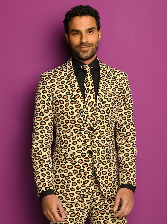Uomo - Completo Leopardato Taglia: 48 TM OppoSuits Abiti Abiti e giacche  berjaya.edu.my