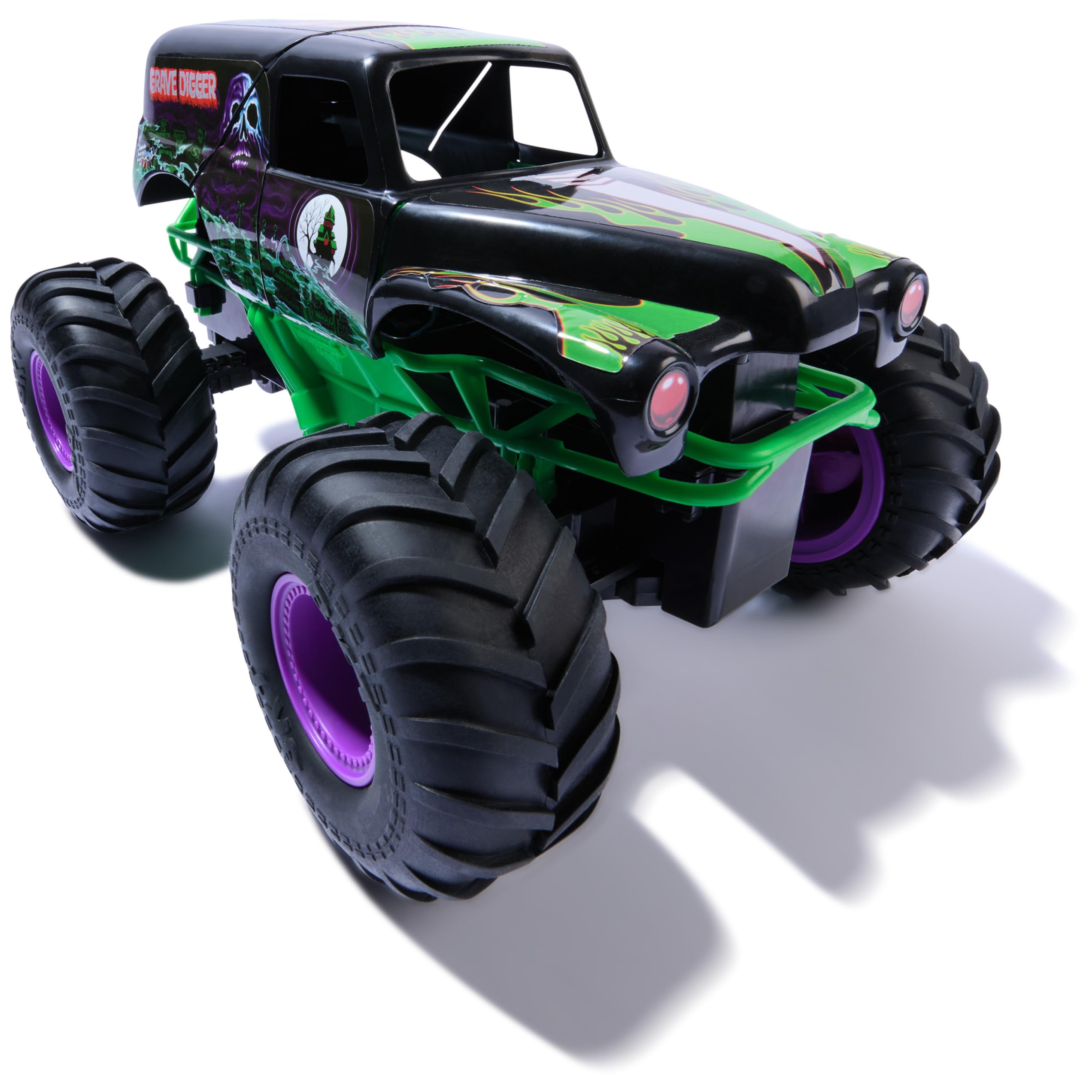 Monster Jam, Official Smash & Bash Grave Digger Remote Control Indoor & Outdoor Vehicle, 1:15 Scale Repairable Monster Truck, Kids Toys for Boy and Girls Ages 4 and up
