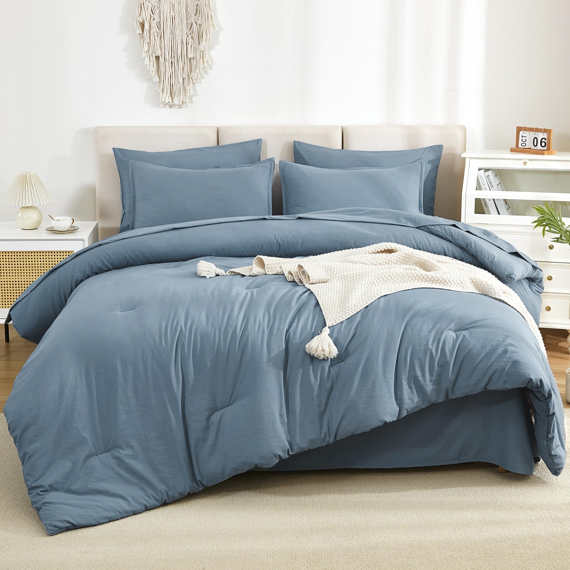 Litanika Comforter California King Size Set Grayish