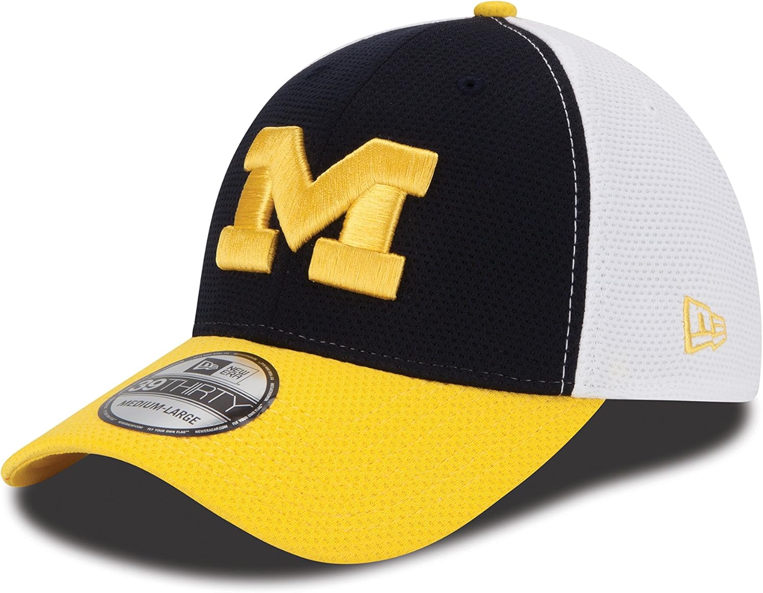 New Era NCAA Michigan Wolverines Logo Stretch Cap, Pequeño/Mediano
