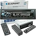 BLAUPUNKT Beverly Hills71 Multimedia Car Stereo - Single DIN LCD Display with Bluetooth Streaming, Hands-Free Calling, MP3/USB Front Aux, AM/FM Receiver DVD &CD MP3 - Detachable Faceplate