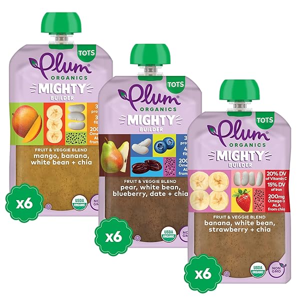 PLUM ORGANICS – 12+ MONTHS ORGANIC BABY FOOD...