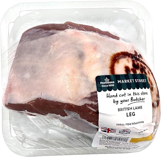 Morrisons British Whole Lamb Leg, 0.86 1.28 kg Amazon.co.uk Grocery