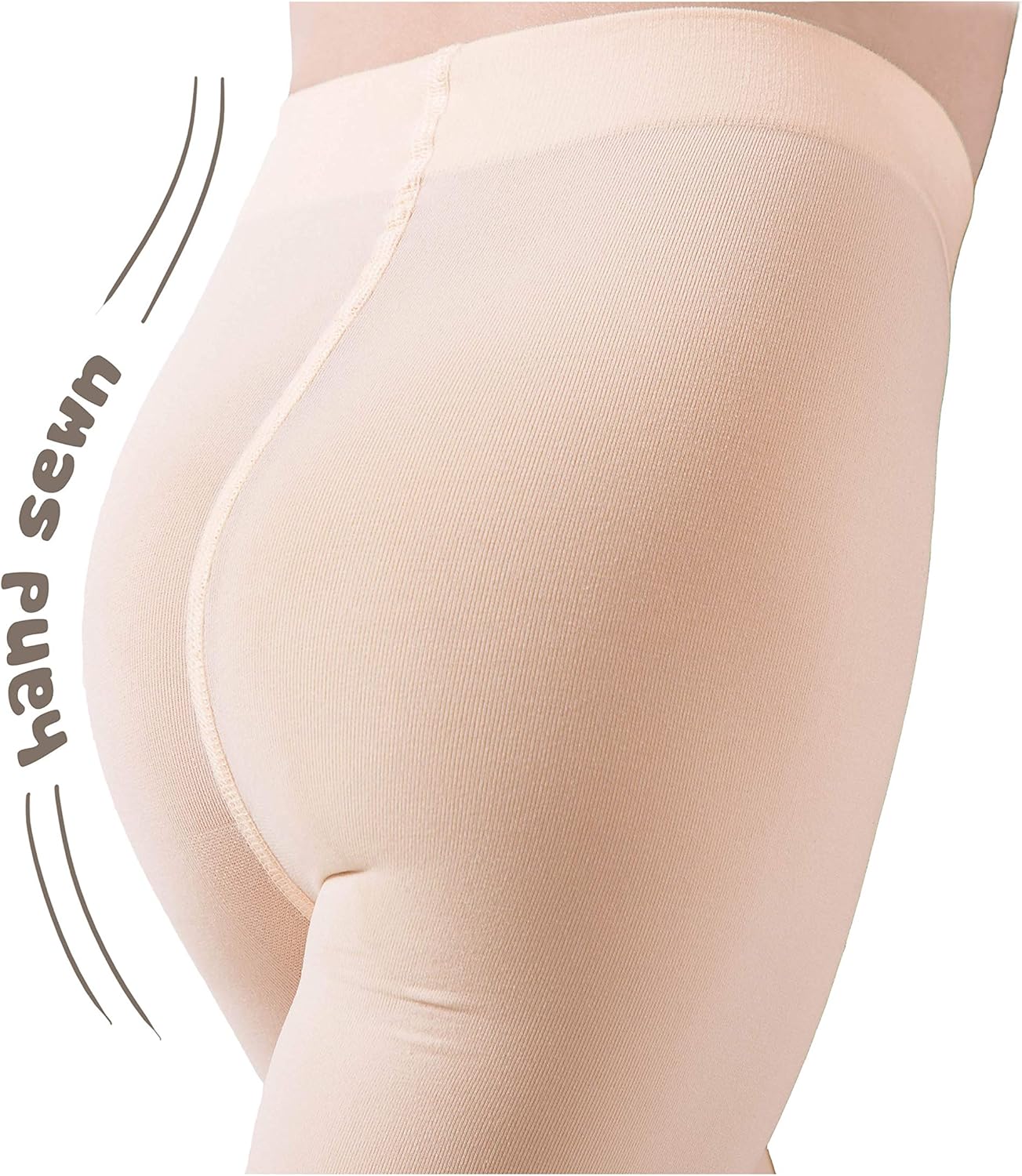 DIPUG Ballet Tights for Girls Dance Tights Toddler Pink Ballet Tights Girls Thick Soft Footed Kids Ballet Tights: Clothing
