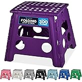 Handy Laundry Folding Lightweight Step Stool is Sturdy Enough to Support Adults and Safe Enough for Kids. Opens Easy with One