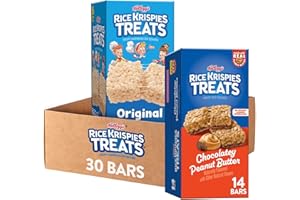 Rice Krispies Treats Crispy Rice Squares, Snack Bars, Variety Pack (2 Boxes, 30 Count)