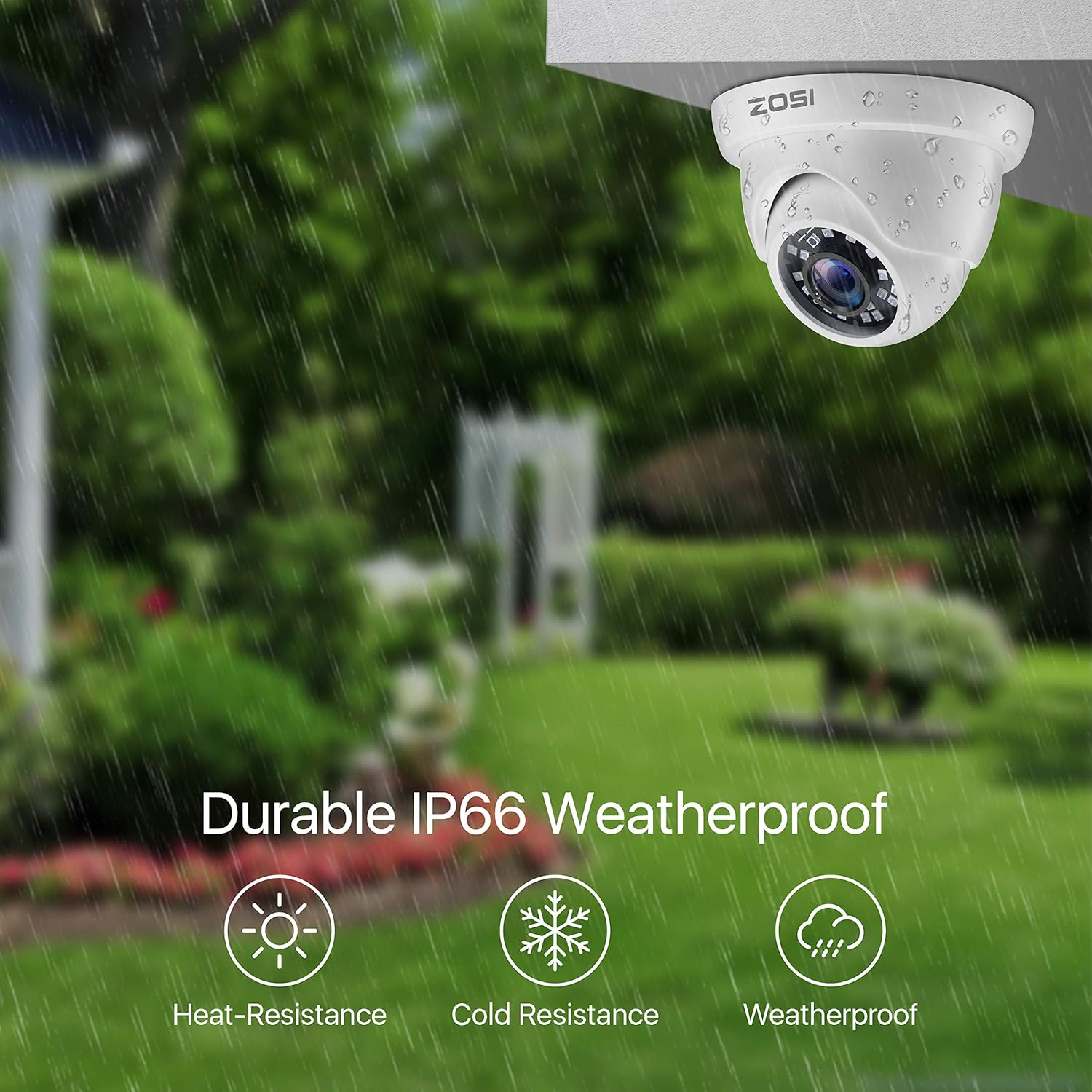 ZOSI 1080P Wired CCTV Camera Systems, 5MP Lite 8CH DVR System and 500GB SSD, 2X 2MP Dome Home Security Cameras Outdoor Indoor - Image 4