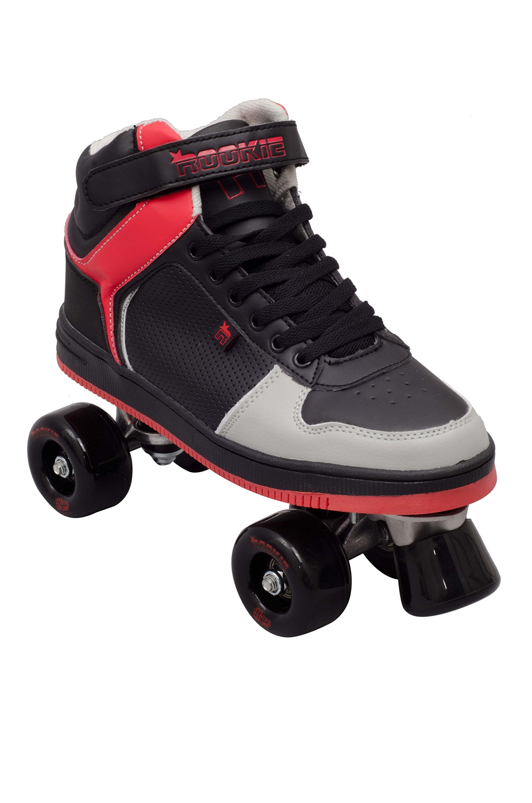 Rookie Hype Hi Top Trainer, Children 4 Wheels Skates, baby, Hype Hi Top Trainer, black/red