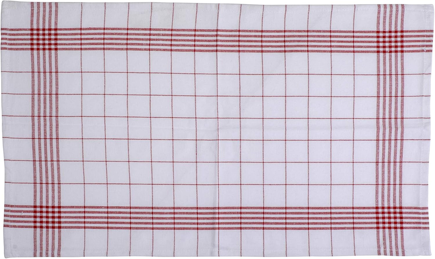 DG Collections Kitchen Dish Towels, 100% Natural Cotton, Set of 12 (15x25 Inches), Multi-Purpose Kitchen Towels, Very Soft, Highly Absorbent, Lint Free, Checkered Design Tea Towels for Kitchen Decor: Kitchen & Dining