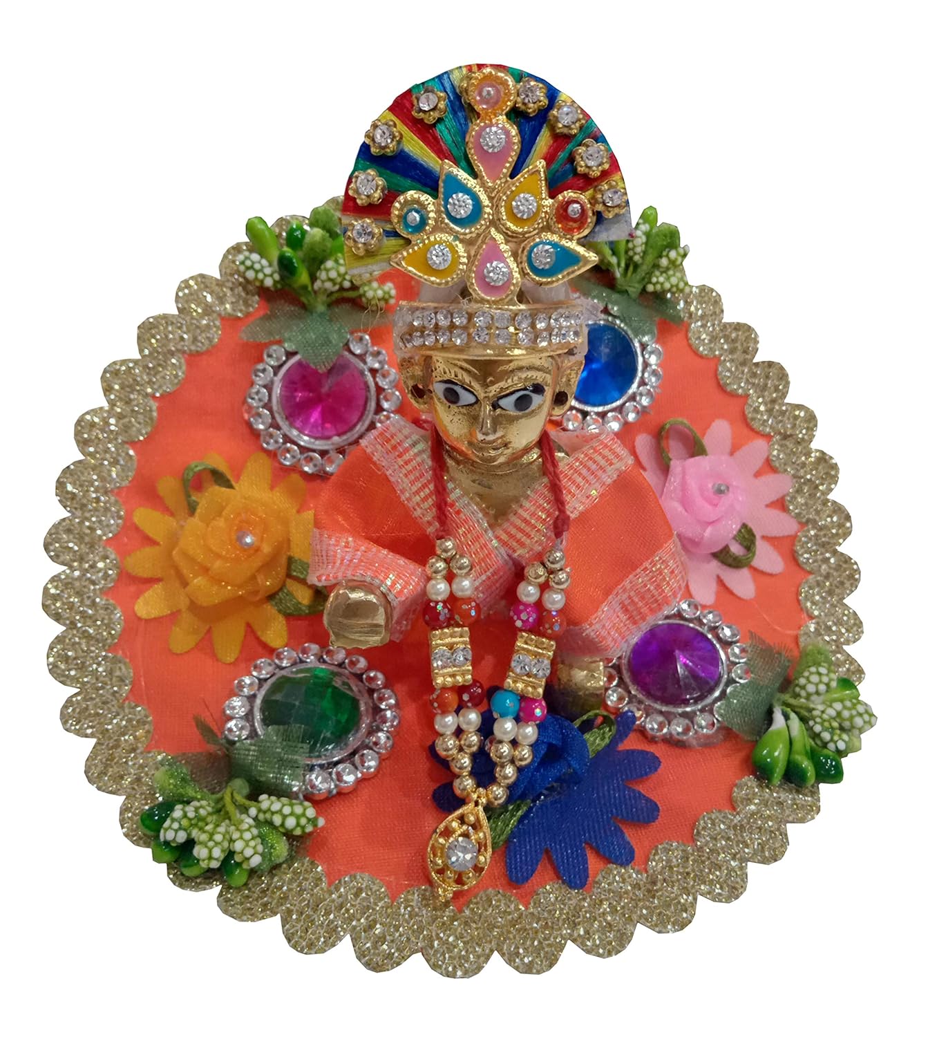 Buy Handmade Designer Laddu Gopal ji/Krishna ji Dress with