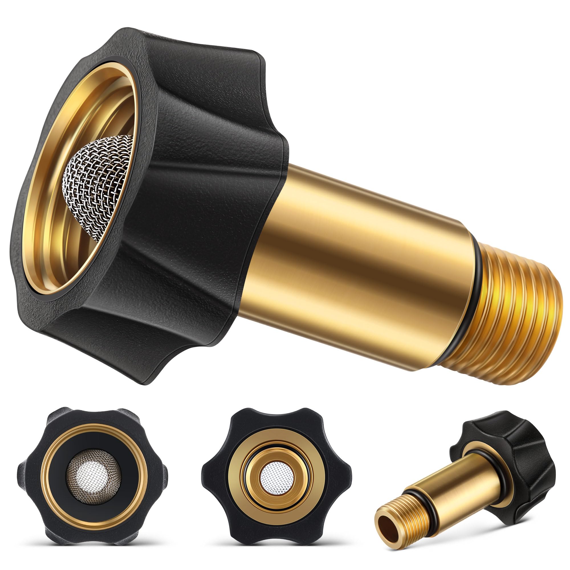 Photo 1 of Ceoighe 1 Pack Garden Hose to Pressure Washer Adapter 3/4"Female to 3/8" Male Water Inlet Fitting Parts Compatible with Simpson Cleaning for Multiple Pressure Washer Pumps (Compatible with 7110166)