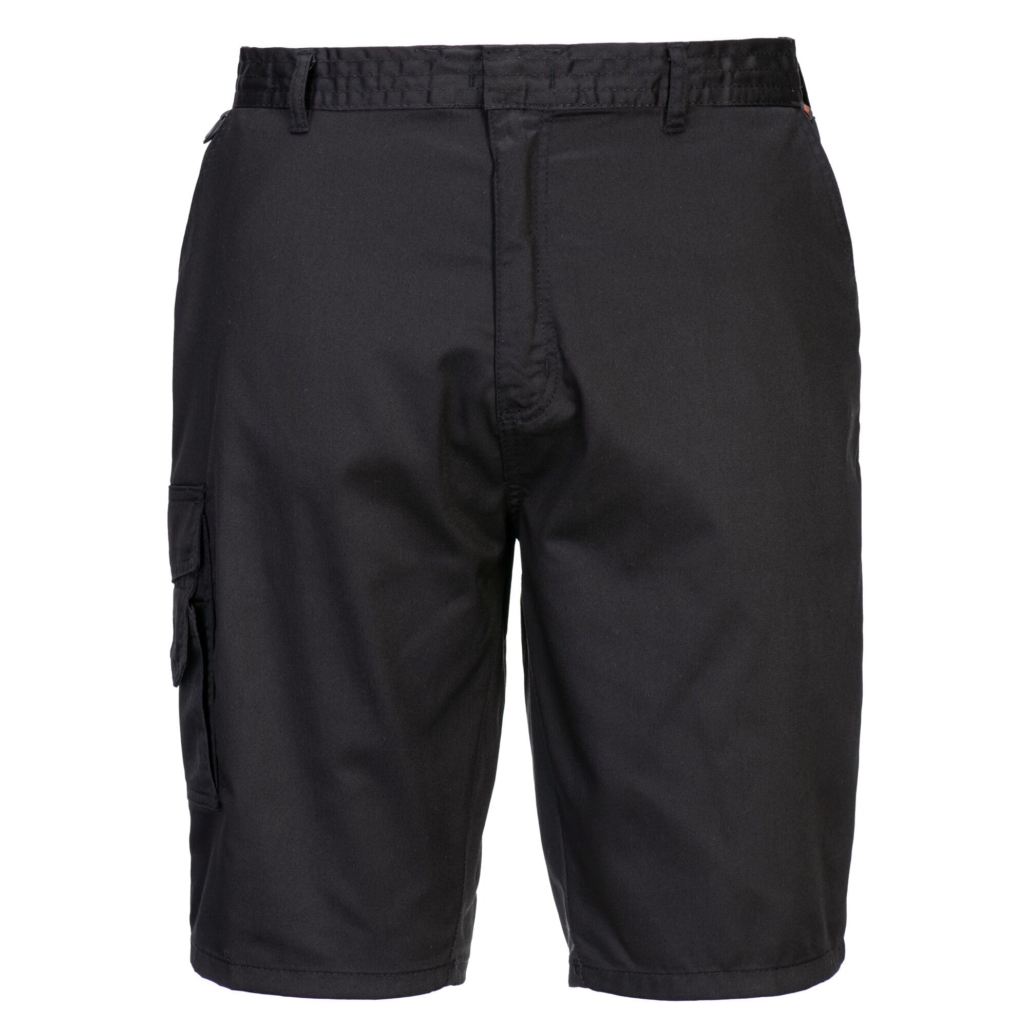 Portwest S790 Men's High Performance Comfort Combat Cargo Work Shorts Black, XXL