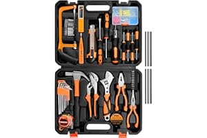 SOLUDE Tool Set,148-Piece Home Repair Tool Kit for Men Women College Students,Household Basic Hand Tool Sets with Case for Ho