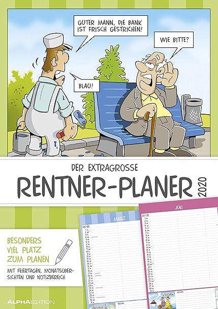 Der extragroße Rentner-Planer - Kalender 2020 - Alpha Edition-Verlag 