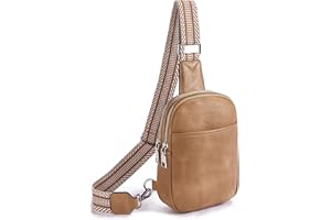 Telena Small Sling Bag for Women Vegan Leather Fashionable Fanny Pack Crossbody Bags for Women Chest Bag for Travel