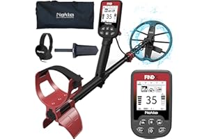 NOKTA DETECTION TECHNOLOGIES Nokta Findx Metal Detector for Adults Professional with 11-inch Waterproof Coil, High Accuracy for Gold, Pinpoint Mode, USB Rechargeable Battery, Backlit LCD, Headphones, Carrying Bag, Digger