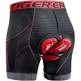 X-TIGER Men's Cycling Underwear Shorts 5D Padded Gel,MTB Biking Shorts Pants with Breathable,Adsorbent Design