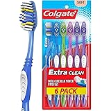 Colgate Extra Clean Toothbrush, Full Head, Soft  (6 Count)