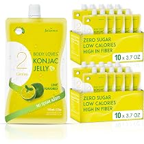 Amazon.com : Jadamsun Konjac Jelly Pouches (Lime, 20 pcs) - Gluten ...