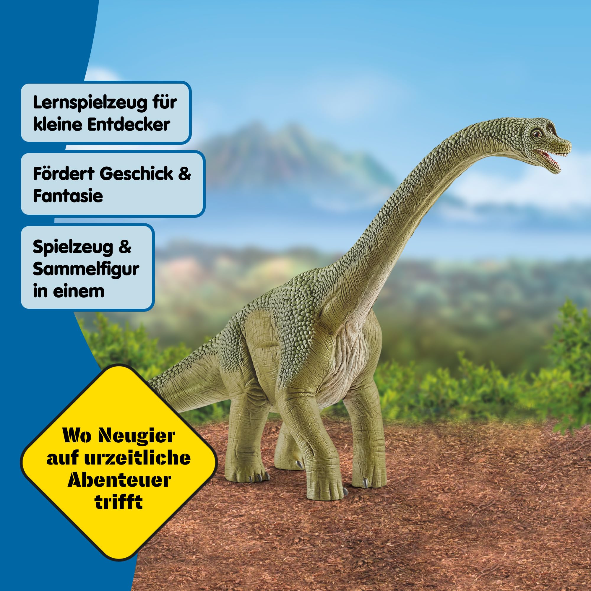 SCHLEICH Dinosaurs | Brachiosaurus 14581 | detailgetreuer Dino | Dino Spielzeug zum Sammeln | tolles Geschenk für Mädchen und Jungen Dinosaurier Spielzeug ab 3 Jahre | 30 x 12 x 19 cm 3