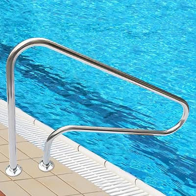 XBDLYQBD Stainless Steel Pool Handrail, 304 Safety Handrails 125x80cm