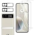 Suttkue for Motorola Razr (2023) Screen Protector（Self-Healing TPU Film with Camera Lens Protector,Case Friendly,HD,Anti-Scratch, 2+2 PACK(not glass no Plus+)