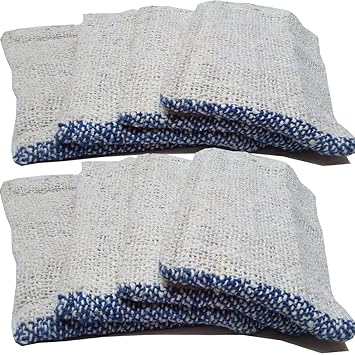UVA Home and Kitchen Floor Wet and Dry Cleaning Cloth (Medium Pocha) Set of 8 pcs (18 x 18 cm)
