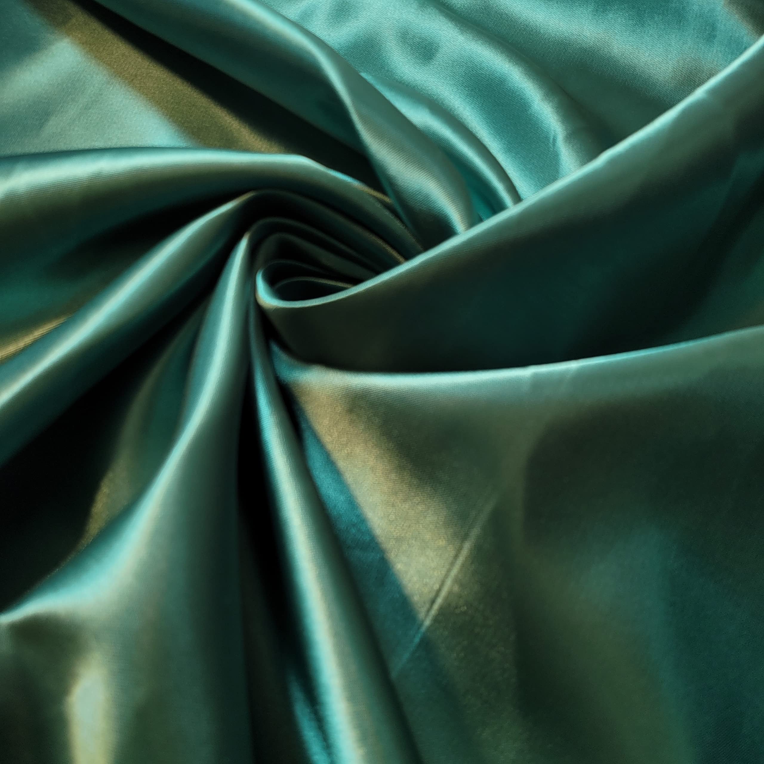 Silky Satin Liquid Solid Plain Luxury Dress Craft Decoration Drape Dancewear Material Wedding Dress Craft Fabric Material 44" - 112cm Wide (EP) (Green, 5 Meter)