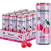 Bloom Nutrition Zero Sugar Energy Drink, Shirley Temple, 12oz 12pk | 180mg natural caffeine with prebiotics, green tea extract &amp; lychee for energy, focus and feel-good refreshment.