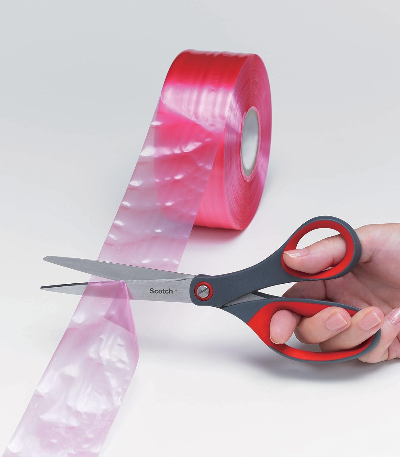 Scotch Precision Scissor, 8-Inches, Grey/Red : Office Products