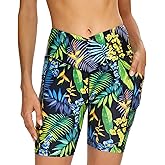 Cagola Swim Shorts Women High Waisted Tummy Control Board Shorts Bathing Suit Shorts Swimsuit Bottoms 7"/9" Inseam