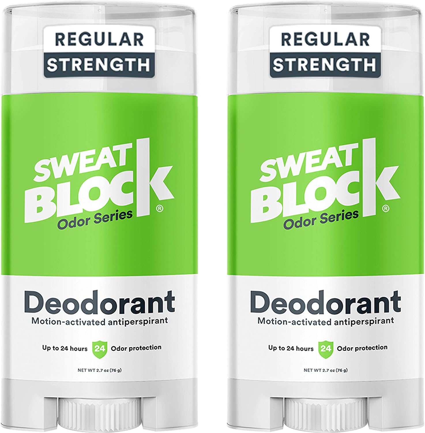 SweatBlock Deodorant Antiperspirant for Women & Men, 24-Hour High Degree Sweat & Odor Protection, Non-Irritating Smooth Glide