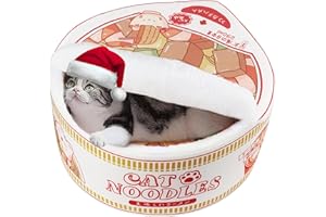 寵幸 Ramen Noodle Dog & Cat Bed,Keep Warm and Super Soft Creative Pet Nest for Indoor Cats,Removable Washable Cushion for Small Medium Large Dogs and Cats