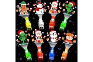 Huyamap Christmas Party Favors 36 PCS Finger Lights Christmas Goodie Bag stuffers, Glow in the Dark Xmas Toys Bulk Xmas Gifts for Stocking Stuffers Holiday Favors Classroom Rewards Prizes