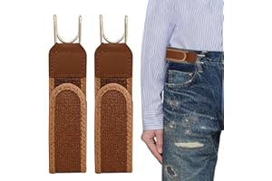 2Pcs Lazy Waist Belt with Metal Accessories, Storage Elastic Tools for Men, Waist Belt with Paste Tool Hook Elastic Buckleles