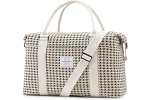 WONHOX Travel Duffel Bag, Sports Gym Tote Bag, Shoulder Weekender Overnight Bags for Women