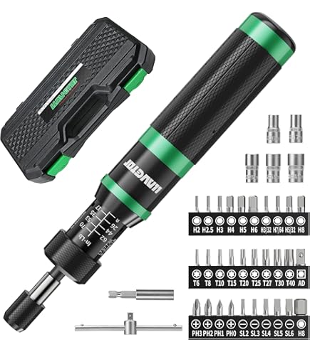 Amazon.com: Torque Screwdriver, T-Handle, 6 Nm, Green : Tools