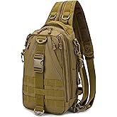 OROOTL Fishing Backpack Tackle Bag with Rod Holder Waterproof Fishing Sling Bag Storage Backpack Ideal Gifts for Men, Small