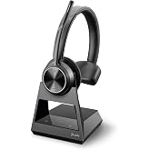 Poly Savi 7310 Ultra-Secure Wireless DECT Headset System,Black