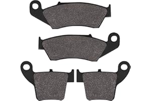 Yerbay Motorcycle Front and rear Brake Pads for Honda CR 125/250 R 2002-2007/ CRF 250/450 R X 2004-2017