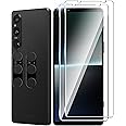 Suttkue for Sony Xperia 1 VI Screen Protector with Camera Lens Protector,9H Hardness Anti-Scratch Tempered Glass flim,Case Friendly,Anti-Fingerprint,Anti-Scratch (2+2 PACK)