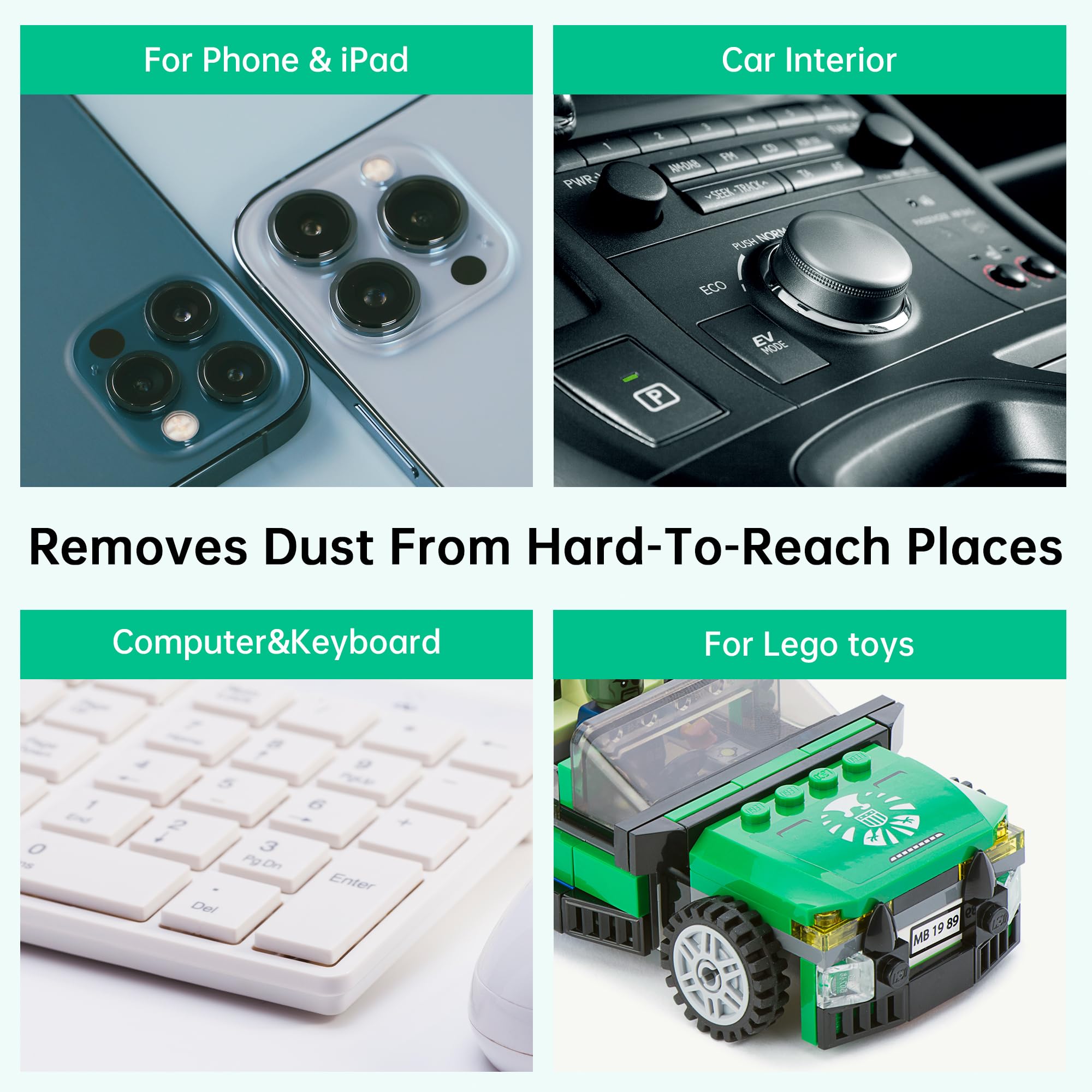 Compressed Canned Air Duster for Computer - Disposable Electronic Keyboard Cleaner for Cleaning Duster, 3PCS(3.5oz)