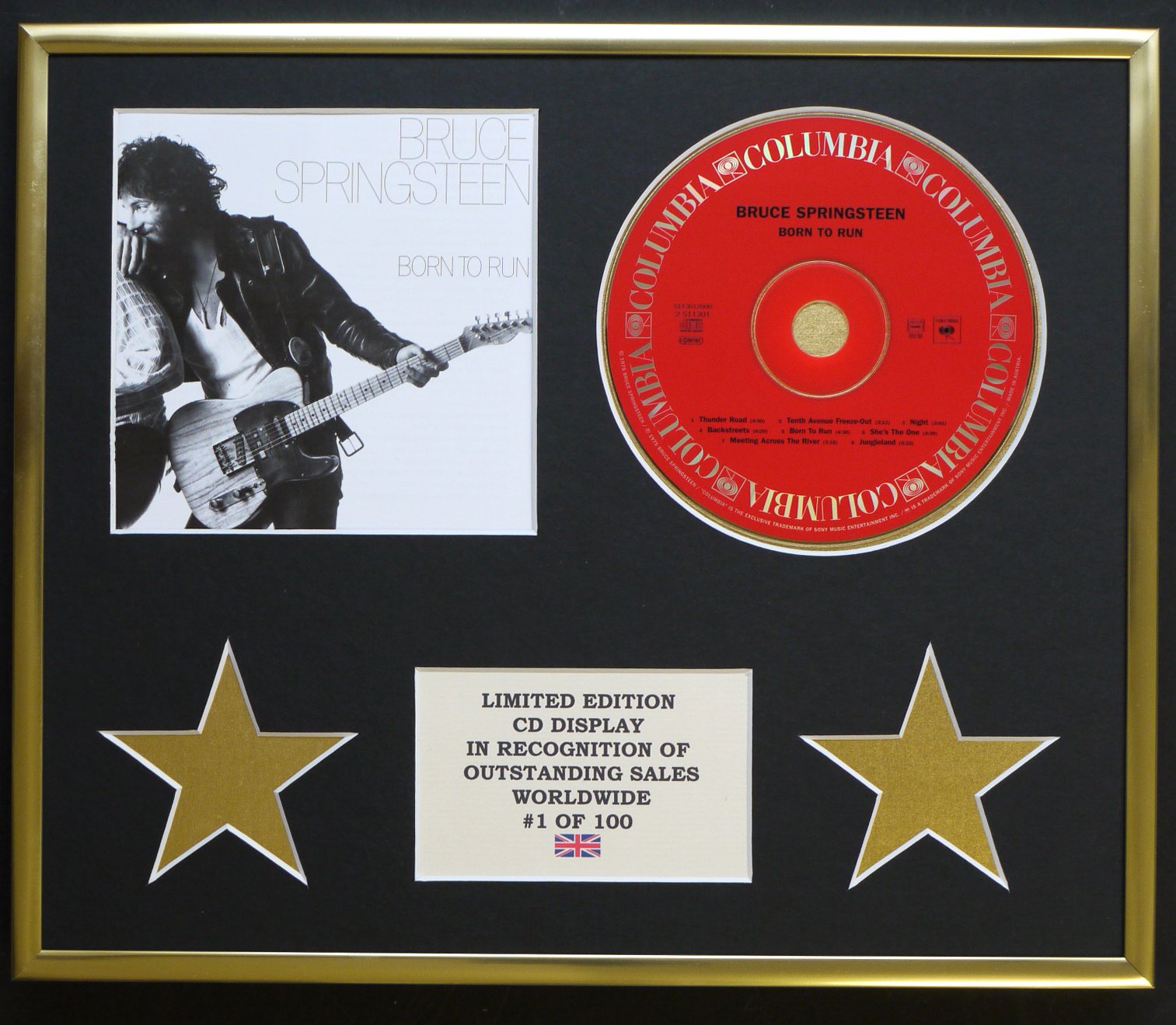 BRUCE SPRINGSTEEN/CD DISPLAY/LIMITED EDITION/COA/BORN TO RUN